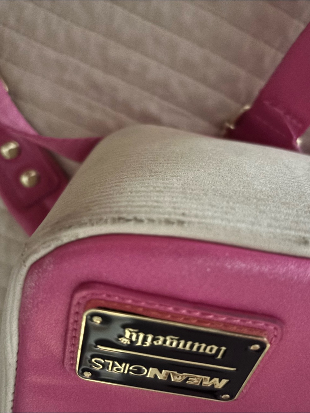 Mean Girls Loungefly Pink 'Burn Book' Backpack EUC - Picture 5 of 5